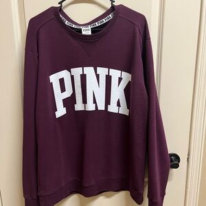 PINK Long Sleeve Sweater burgundy color